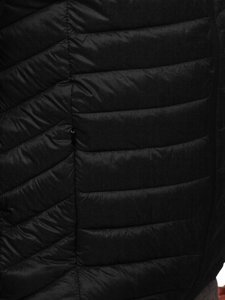Crna prošivena prijelazna jakna muška Bolf 13021
