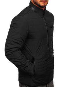 Crna prošivena prijelazna muška jakna Bolf 22M12