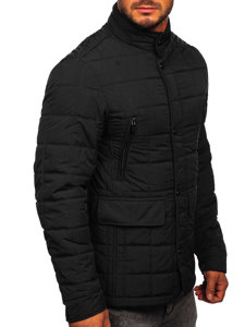 Crna prošivena prijelazna muška jakna Bolf 22M16