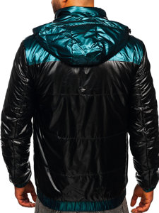 Crna prošivena sportska prijelazna jakna muška  Bolf 2145
