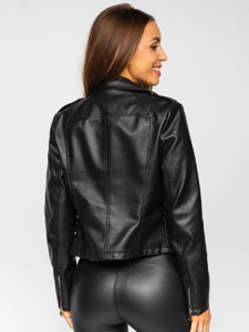 Crna ramones ženska kožna jakna Bolf 11Z8036