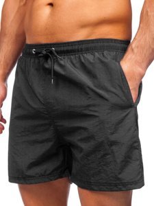 Crne kratke kupaće hlačice muške Bolf YW07003