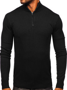 Crni muški džemper sa stojećim ovratnikom Bolf MM6007