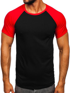 Crno-crvena muška majica Bolf 8T82