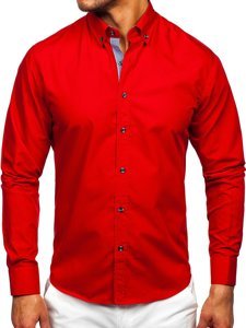 Crvena košulja muška dugih rukava Bolf 20719