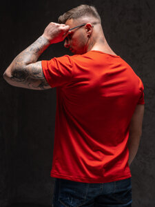 Crvena majica muška s printom Bolf KS2098