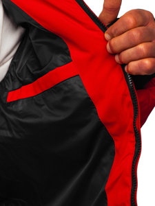 Crvena muška prošivena zimska jakna Bolf 5M756