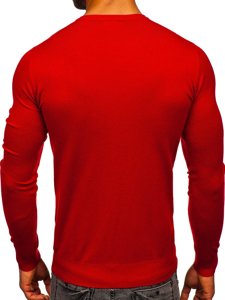 Crveni džemper muški V izrez Bolf YY03