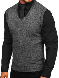 Džemper muški bez rukava crni Bolf 8121