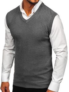 Džemper muški bez rukava grafitni Bolf W01