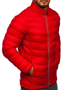 Jakna muška zimska sportska prošivena crvena Bolf 1100