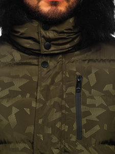 Kaki muška prošivena zimska jakna Bolf 27M8109