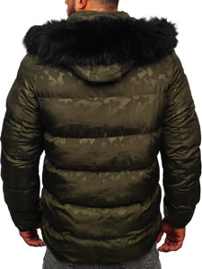 Kaki muška prošivena zimska jakna Bolf 27M8109