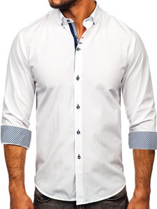 Košulja elegantna dugih rukava muška bijela Bolf 5796-1