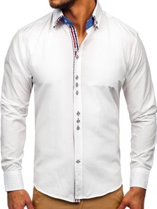 Košulja muška elegantna dugih rukava bijela Bolf 0926