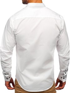 Košulja muška elegantna dugih rukava bijela Bolf 4719