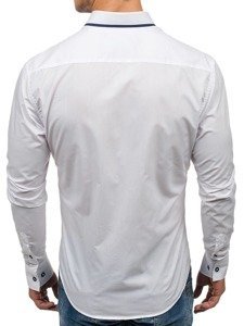 Košulja muška elegantna dugih rukava bijela Bolf 6857