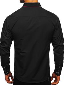 Košulja muška elegantna dugih rukava crna Bolf 2767-1