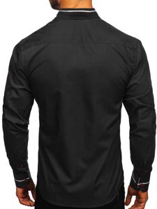 Košulja muška elegantna dugih rukava crna Bolf 5826