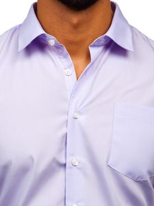 Košulja muška elegantna dugih rukava svijetloljubičasta Bolf 0003