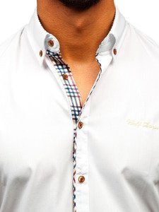 Košulja muška elegantna kratkih rukava bijela Bolf 5509-1