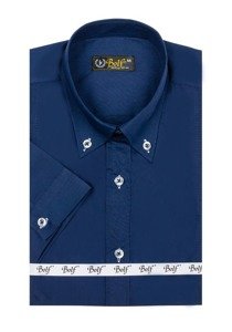 Košulja muška elegantna kratkih rukava tamnoplava Bolf 5535