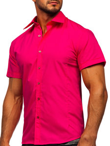 Muška elegantna košulja kratkih rukava boje fuksije Bolf 7501
