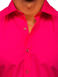 Muška elegantna košulja kratkih rukava boje fuksije Bolf 7501