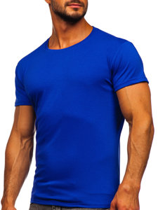 Muška majica bez printa kobalt Bolf 2005