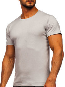 Muška majica bez printa svijetlosiva Bolf 2005