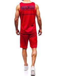 Muški set majica + kratke hlače Bolf crveni 100780