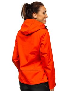 Narančasta jakna ženska prijelazna softshell Bolf S010