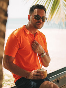 Narančasta polo majica muška Bolf GD02