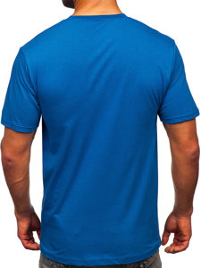 Plava muška pamučna majica Bolf 14769