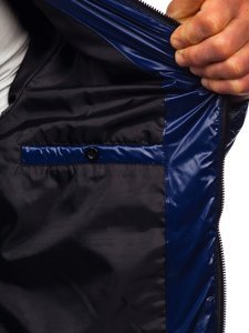 Plava prijelazna jakna muška prošivena Bolf 6794