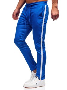 Plave jogger hlače od tkanine muške Bolf 0013