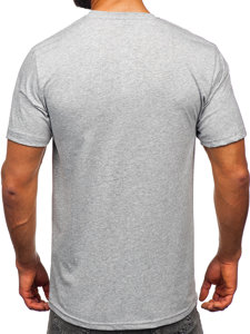 Siva pamučna muška majica s printom Bolf 14784