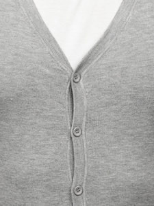 Sivi muški džemper na zip Bolf YY06