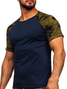 Tamnoplava-camo muška majica Bolf 8T82