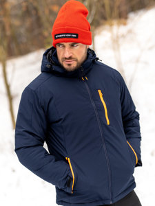 Tamnoplava jakna muška zimska sportska Bolf HH011