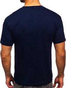 Tamnoplava majica muška s printom Bolf 14803