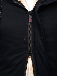 Tamnoplava muška jakna zimska parka Bolf 22M52