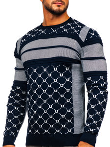 Tamnoplavi džemper muški Bolf 1059