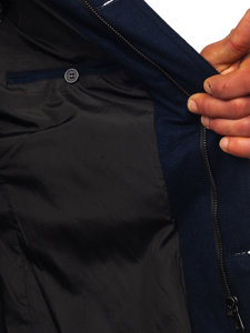 Tamnoplavi kratki kaput muški jakna Bolf EX66A