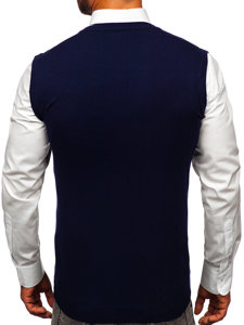 Tamnoplavi muški džemper bez rukava Bolf MM6005