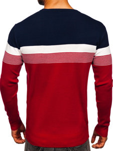 Tamnoplavo-crveni džemper muški Bolf H2116