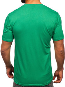 Zelena pamučna muška majica s printom Bolf 14759
