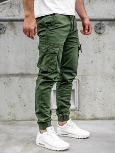 Zelene hlače jogger cargo muške Bolf CT6702S0