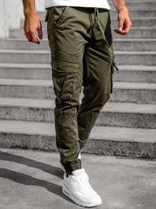 Zelene hlače jogger cargo muške Bolf CT6707S0