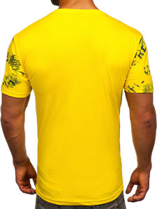 Žuta pamučna majica muška Bolf 14471